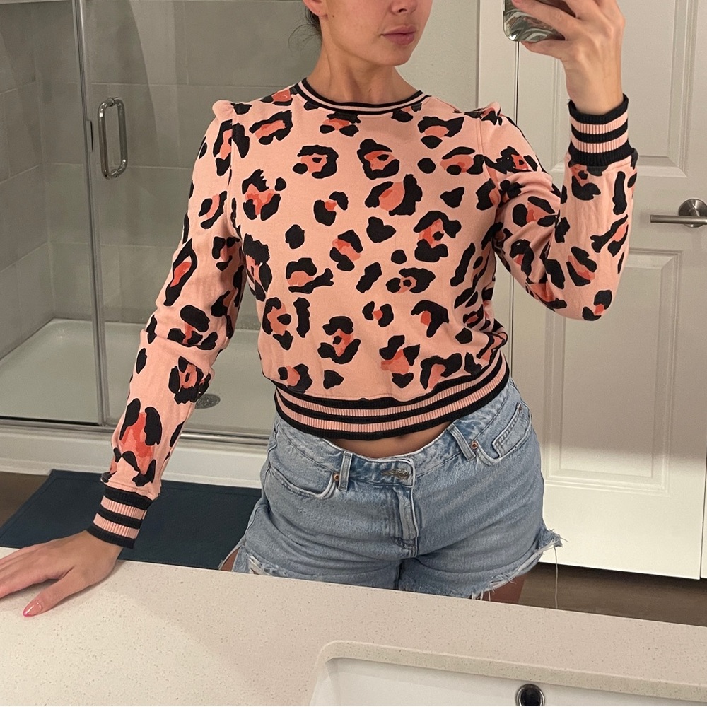 Pink Cheetah Longsleeve Top